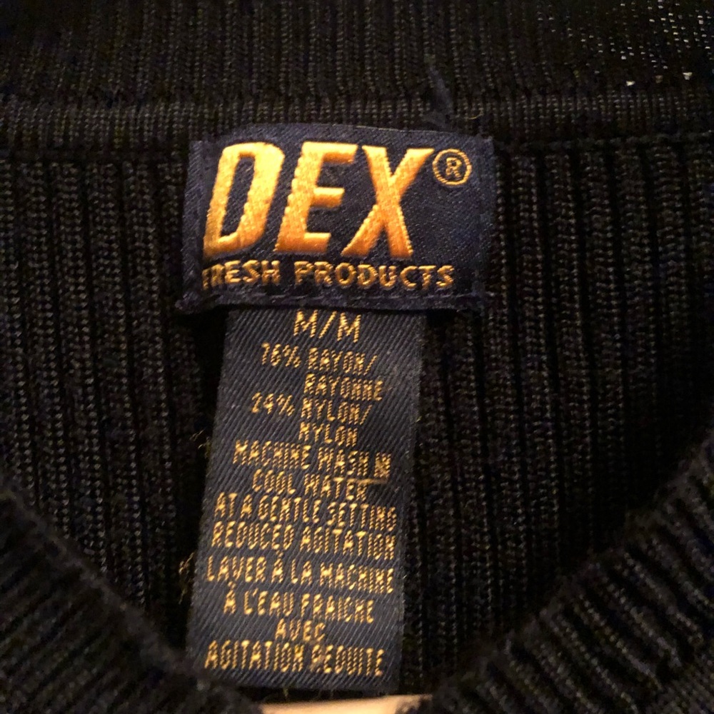 Dex X Black Ribbed Sweater - Picture 3 of 4